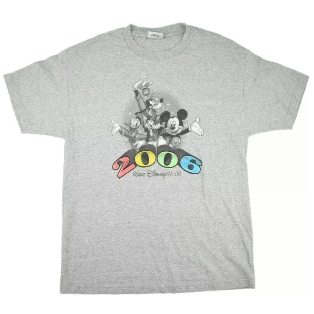 2006 Anniversary Grey Disney Graphic TShirt SizeXL